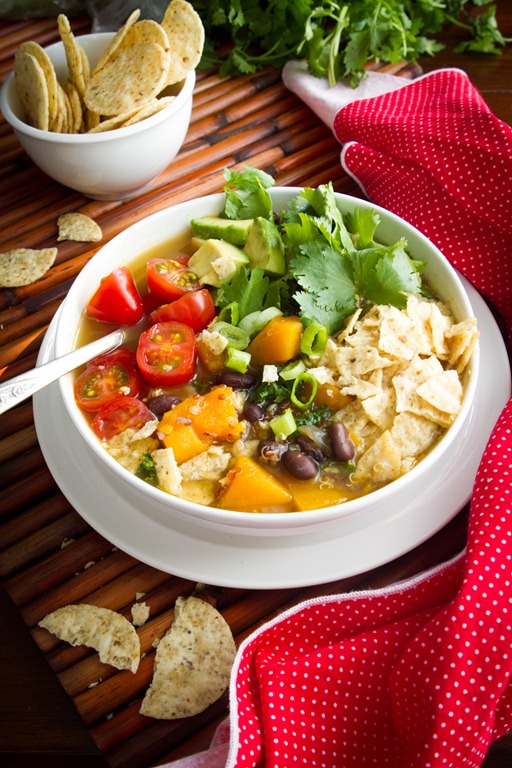 Black Bean, Sweet Potato, and Red Quinoa Soup