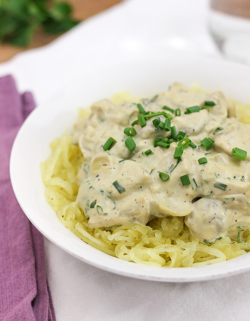 Spaghetti With Mushroom Sauce