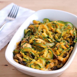 Zucchini Fettuccine with Creamy Butternut Sauce