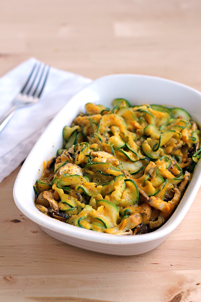 Zucchini Fettuccine with Creamy Butternut Sauce