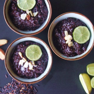 Coconut and Black Rice Pudding