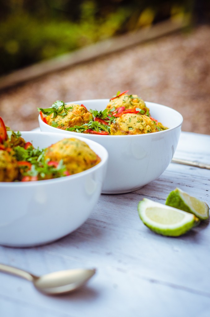 Curried Lentil Soup With Dumplings