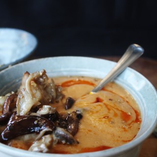 Marinated Mushroom and Squash Soup