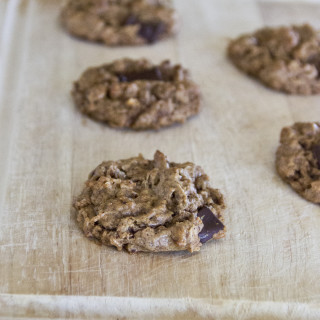 Almond Butter Choc Chip Cookies