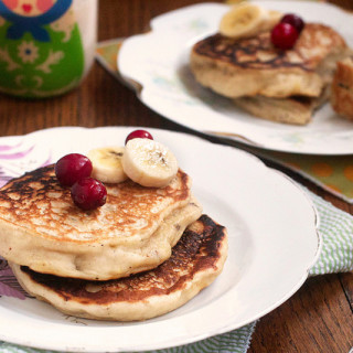 Eggnog with Banana Pancakes