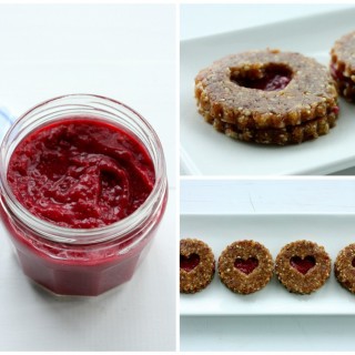 Hazelnut and Raspberry Chia Jam Cookies