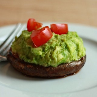 Portobello Mushroom with Guacamole