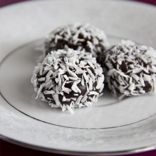 Dark Chocolate Coconut Truffles