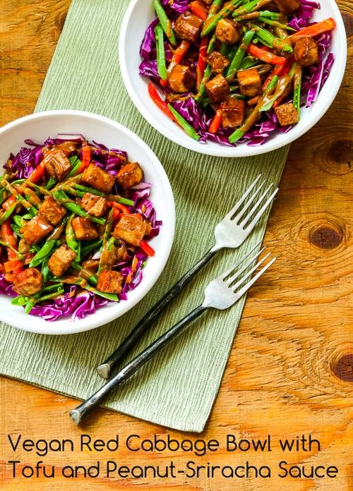Cabbage Bowl with Peanut-Sriracha Tofu