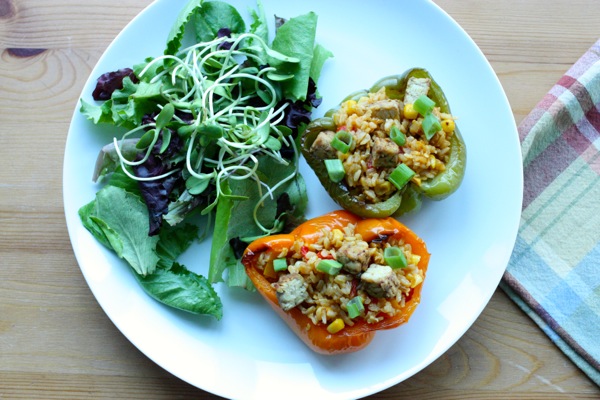 Tempeh Stuffed Peppers
