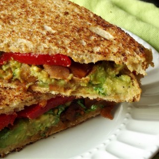 Vegan Avocado Melt with Coconut Bacon