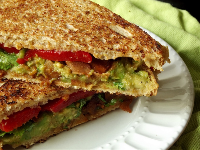 Vegan Avocado Melt with Coconut Bacon