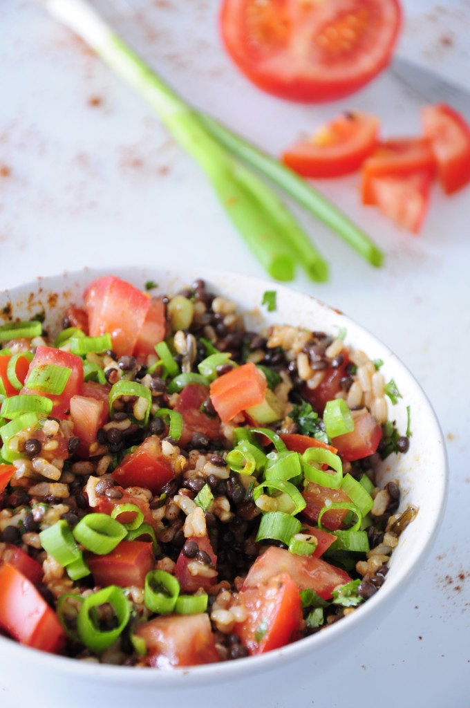 Black Lentil Salad