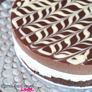 Raw Black and White Chocolate Cake