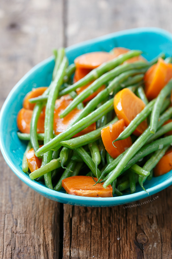 Sauteed Green Beans with Persimmons