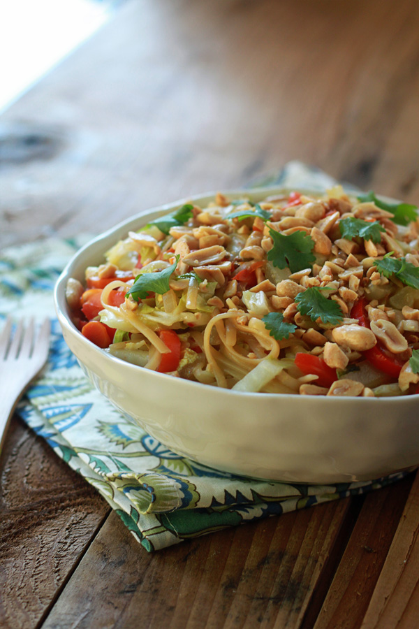 One Pot Peanut Sesame Noodles