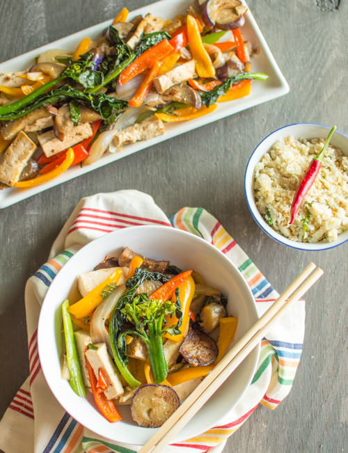 Chilli Eggplant and Tofu Stir Fry