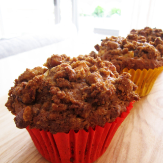 Vegan Apple and Caramel Muffins