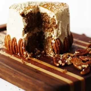 Vegan Oat and Pecan Cake