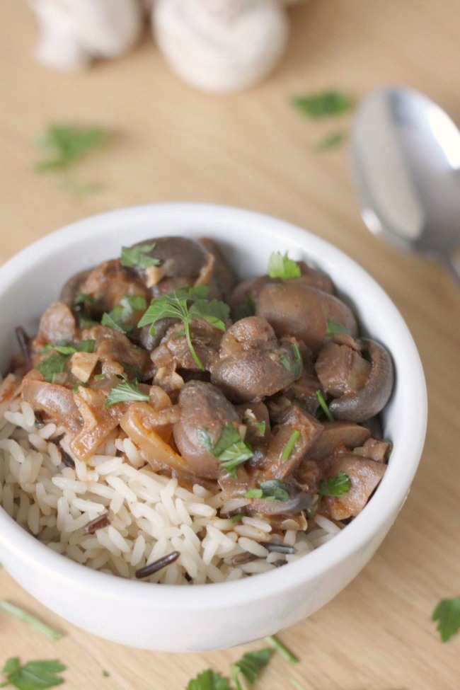 Crockpot Mushroom Stroganoff