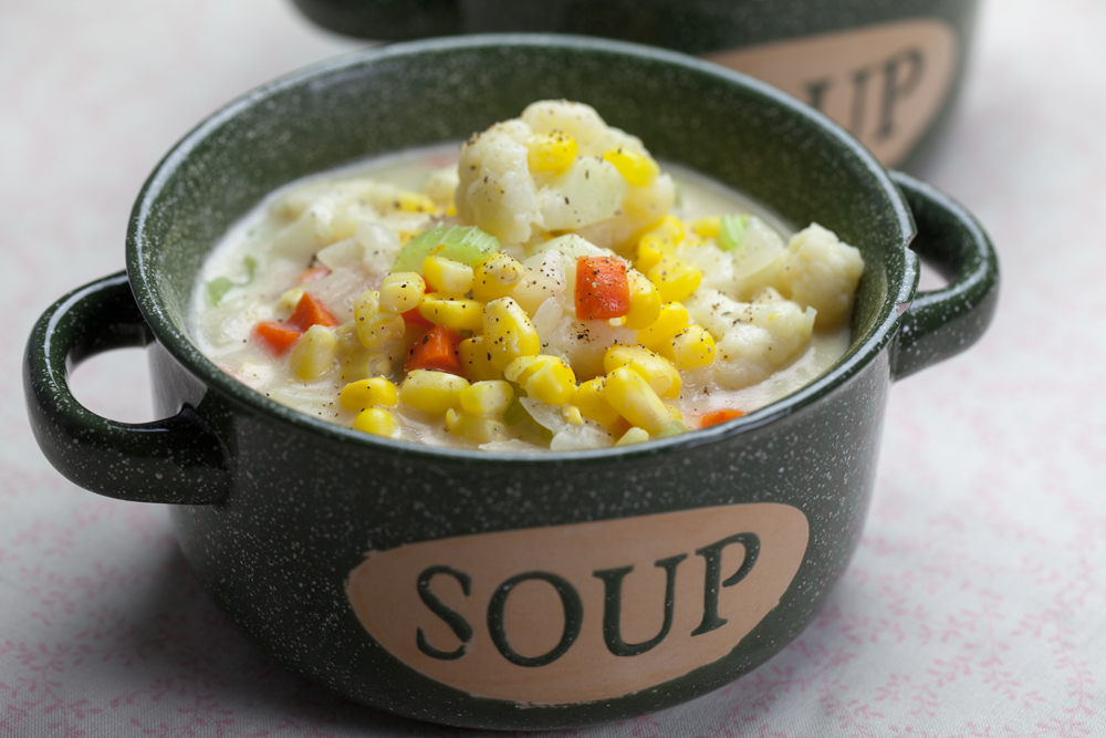 Cauliflower and Corn Chowder