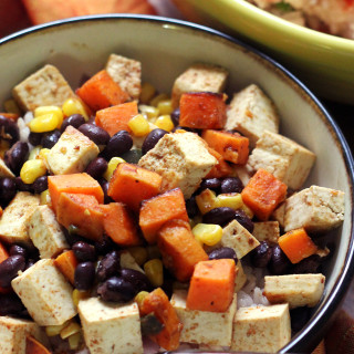 Tofu and Black Bean Burrito Bowls