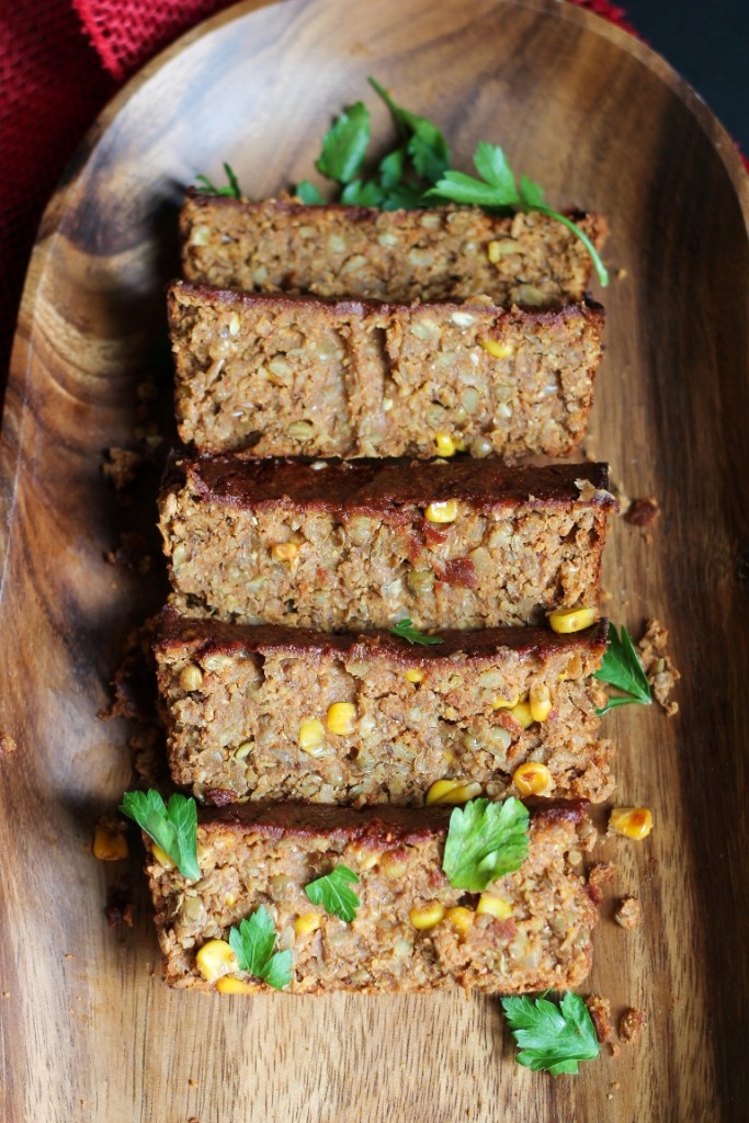 Oat Free Spicy Lentil Loaf