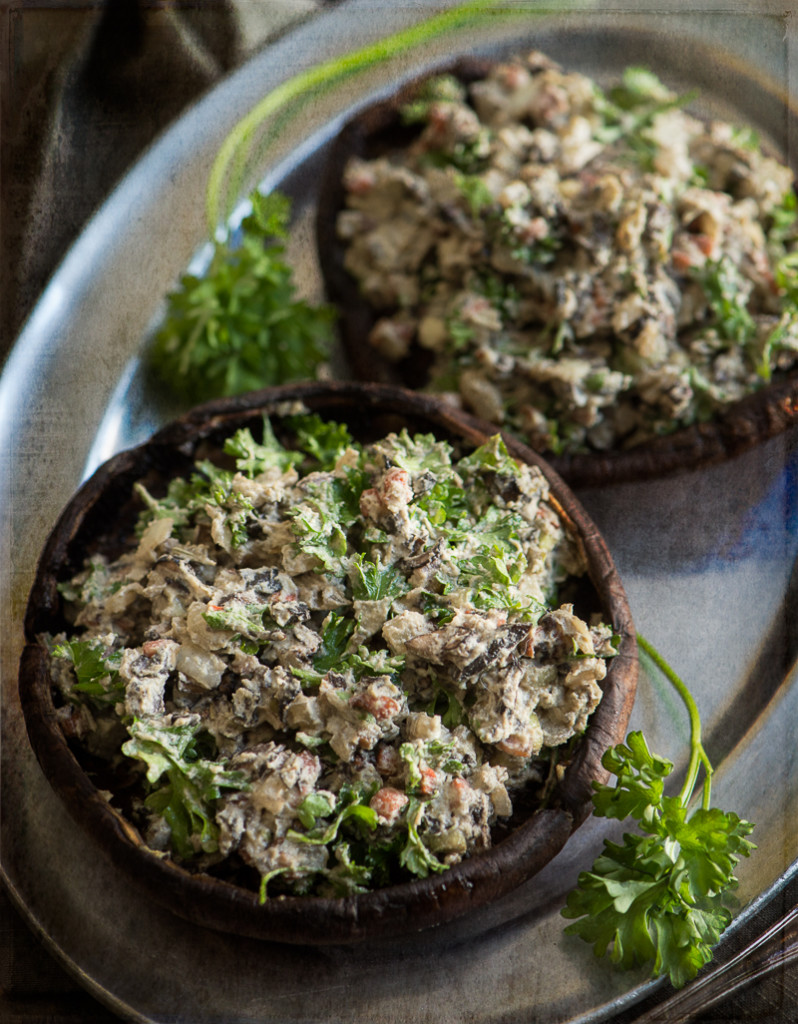 Stuffed Mushrooms with Sunflower Seed Sage