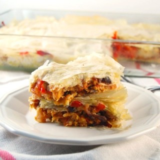 Filo Lasagna with Roasted Veggies