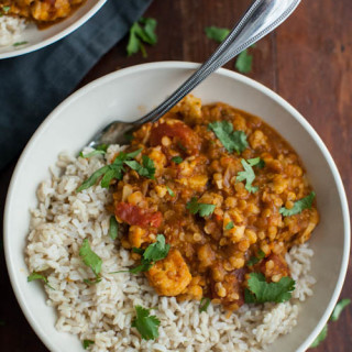 Harissa Lentils and Cauliflower