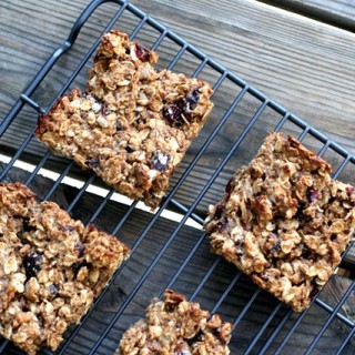 Cranberry and Walnut Granola Bars