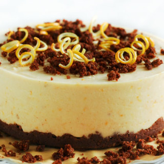 Raw Orange Chocolate Cheesecake