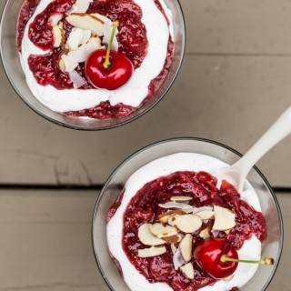 Vegan Cherry and Strawberry Fool