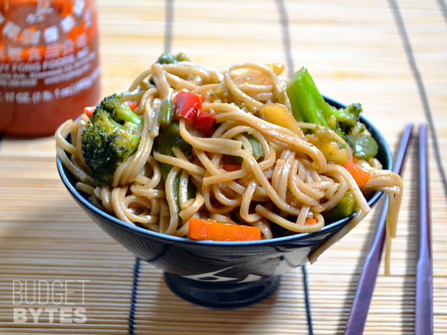 Vegan Teriyaki Noodle Bowls