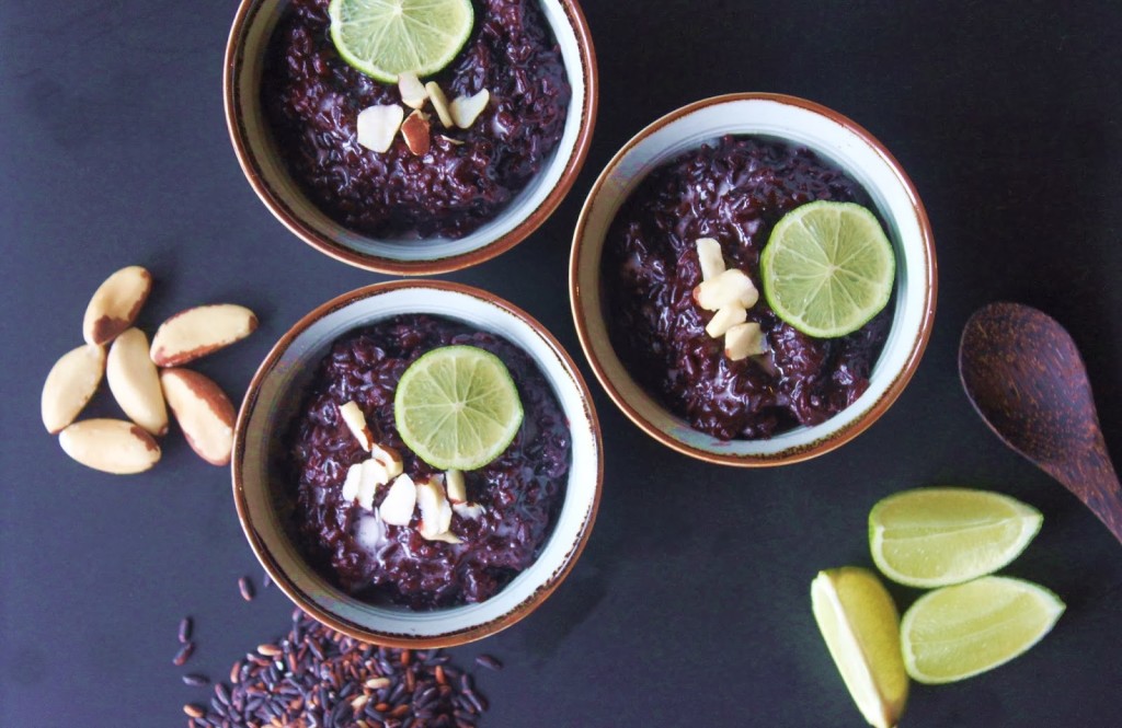 Coconut and Black Rice Pudding