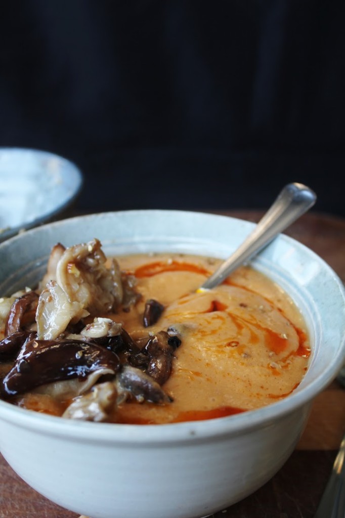 Marinated Mushroom and Squash Soup