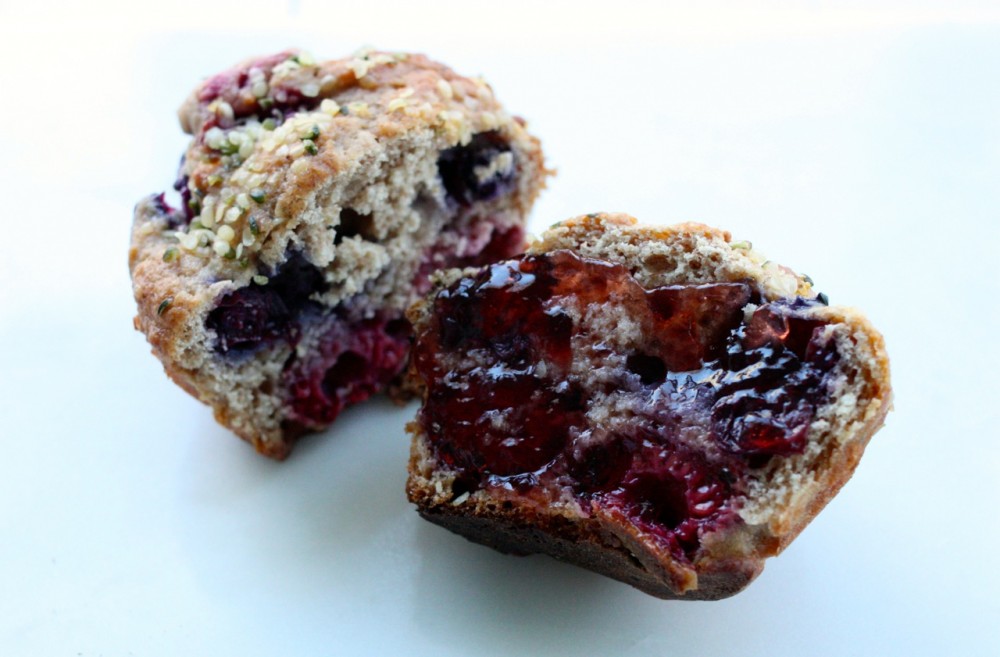 Hemp and Berry Muffins