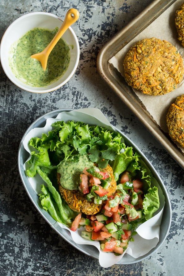 Moroccan Yam Burgers