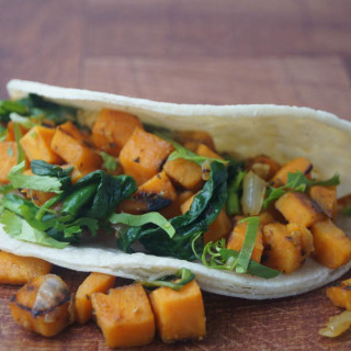 Sweet Potato and Spinach Tacos